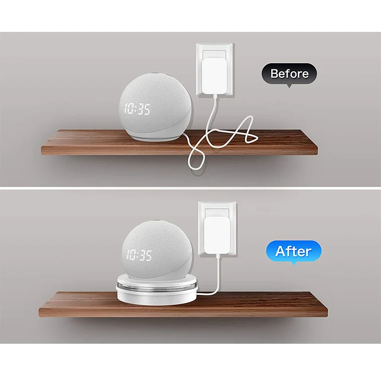 Base Stand for Dot 4th Speaker Base Stand Simple Structure Firmly Fixed Speaker Holder for Dot 4th 5th White