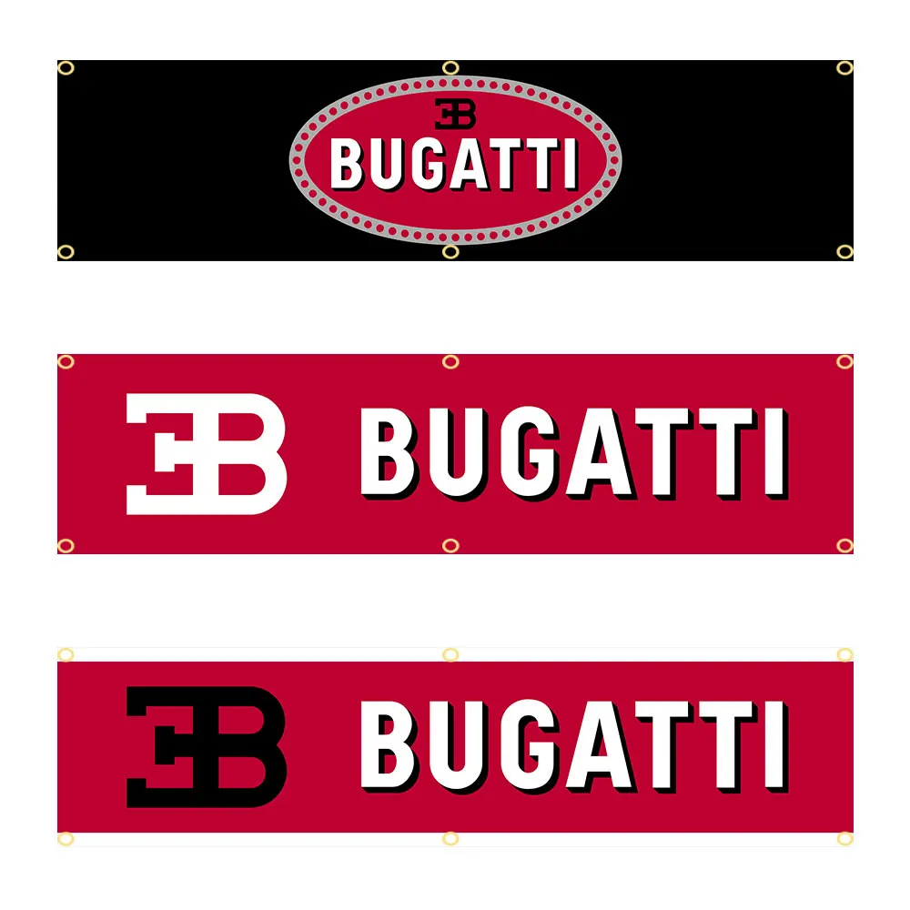 

60x240cm BUGATTIS CAR BANNER Tapestry Polyester Printed Flag Garage or Outdoor For Decoration