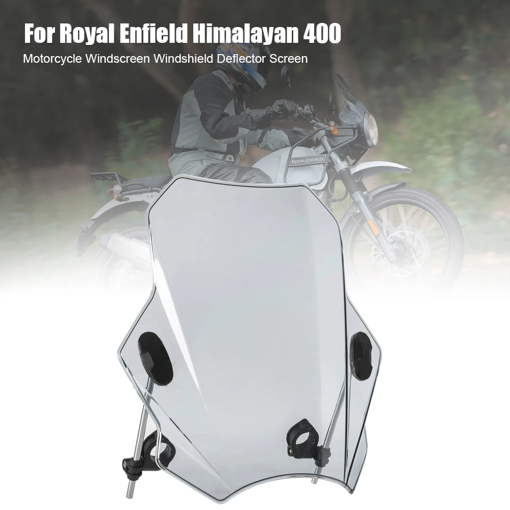 

Windscreen Windshield Deflector Covers Screen For Royal Enfield Bullet/Meteor/Classic 350 500 Interceptor 650 Himalayan 411 400