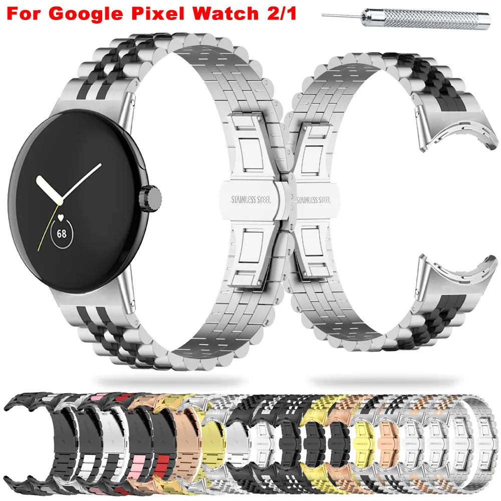 

Stainless Steel Watchband For Google Pixel Watch 2 Replacement Bracelet For Google Pixel Strap Metal Correa Accessories No Gaps