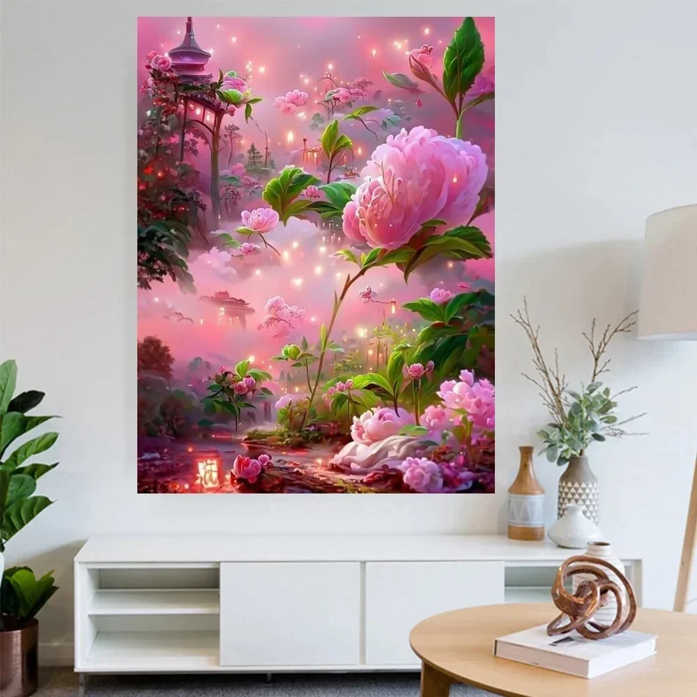 

Tulip DIY Digital Acrylic Flower Painting, Hand-Filled Landscape Painting, Explosion, 22755