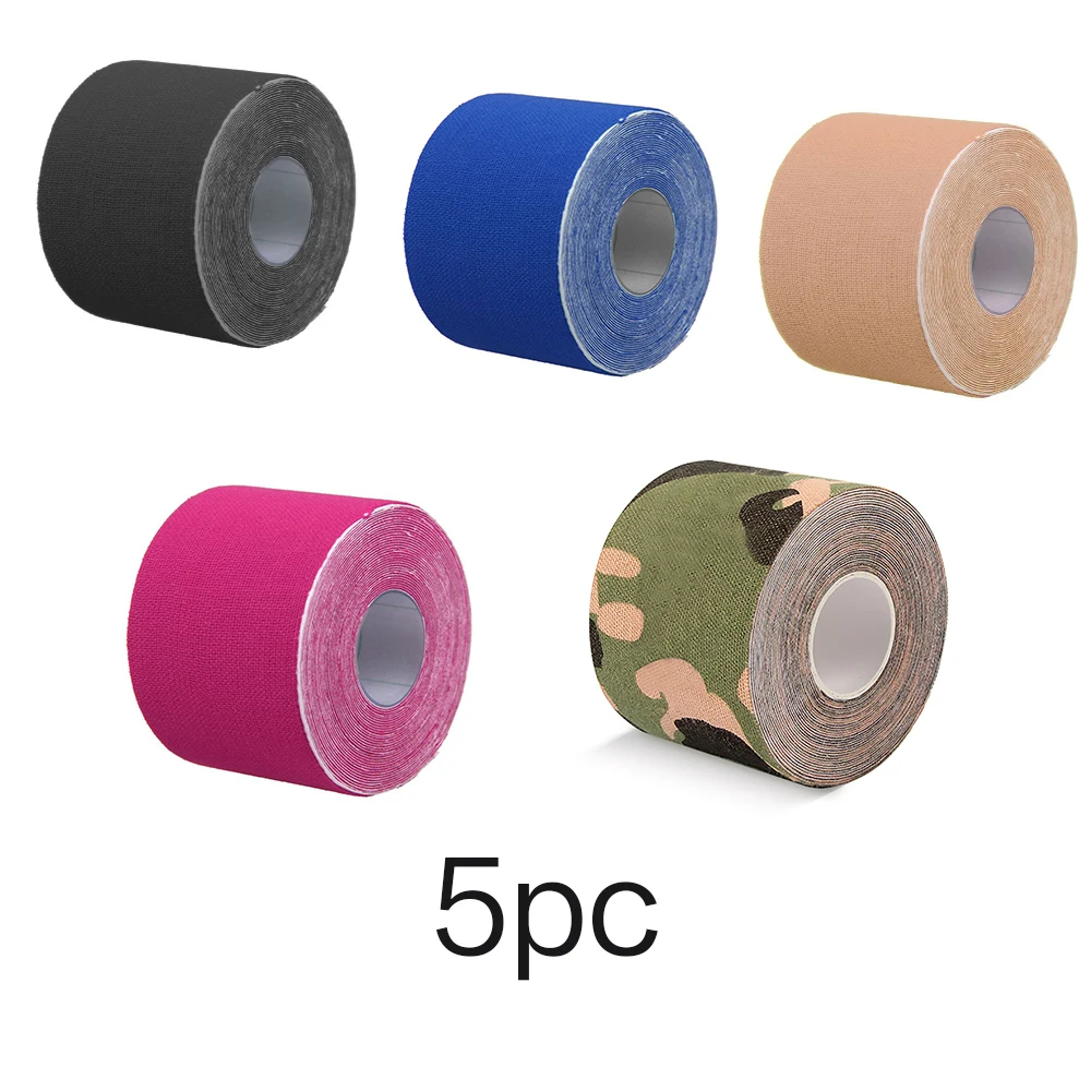Kinesiology Tape 1PC/5PC GOUNOD Elastic Kinesiology Tape Sports Muscle Tape Bandage Care First Aid Muscle Injury Sports