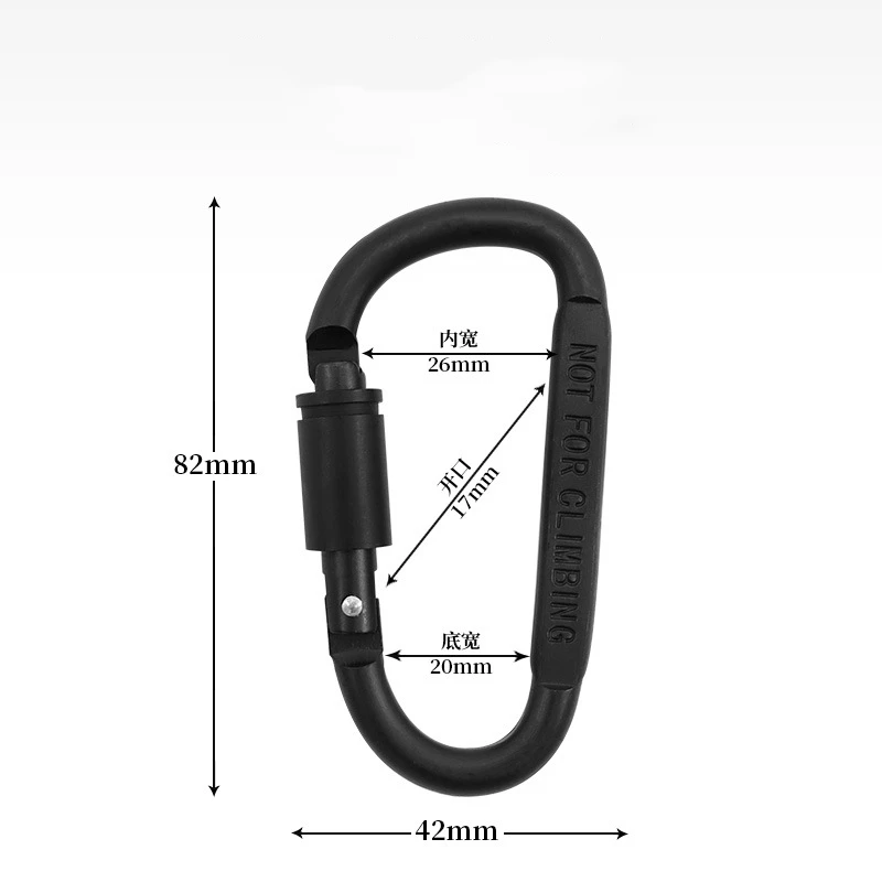 Moschettoni Alluminio 100 Pezzi - Mini Portachiavi Per Campeggio, Trekking E Outdoor - Foto 6