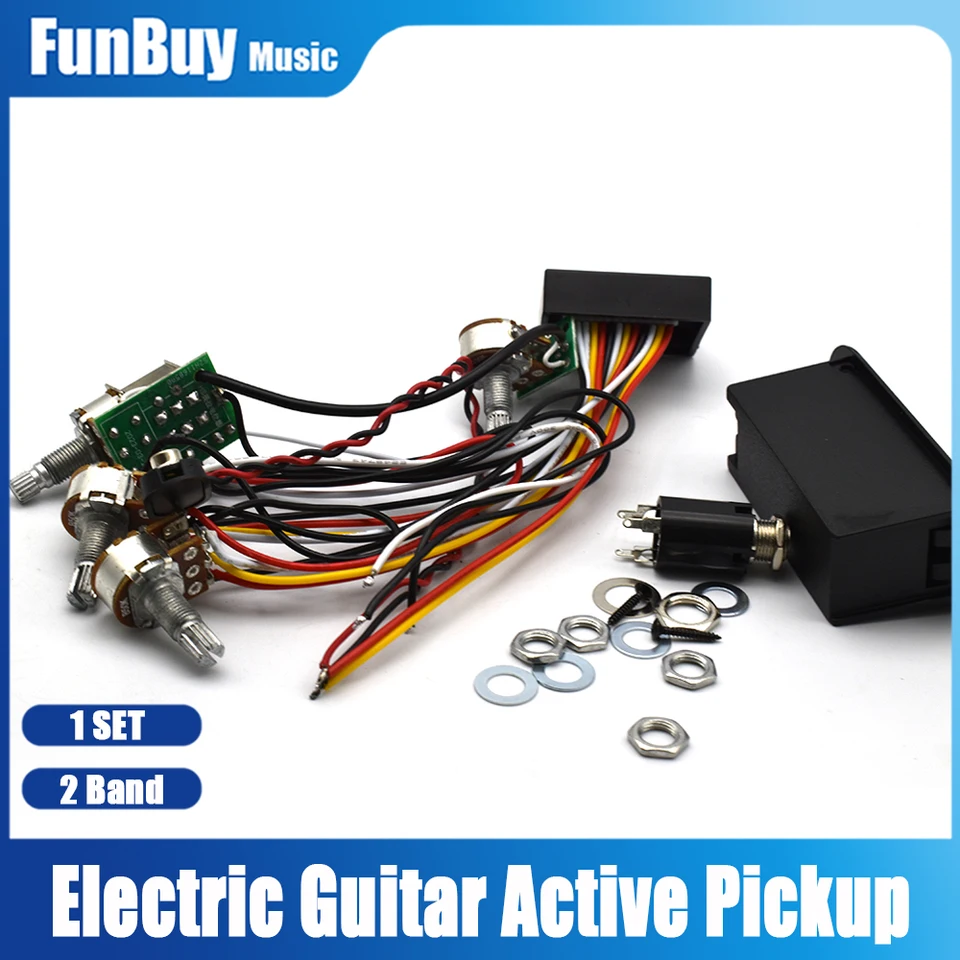 2 Band Active EQ Equalizers Electric Bass Preamp Circuit