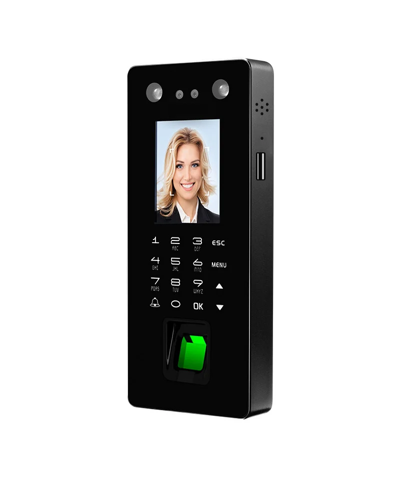 2.8' High Resolution Color Display Face&Fingerprint FA50 Time Attendance and Door Access Control System
