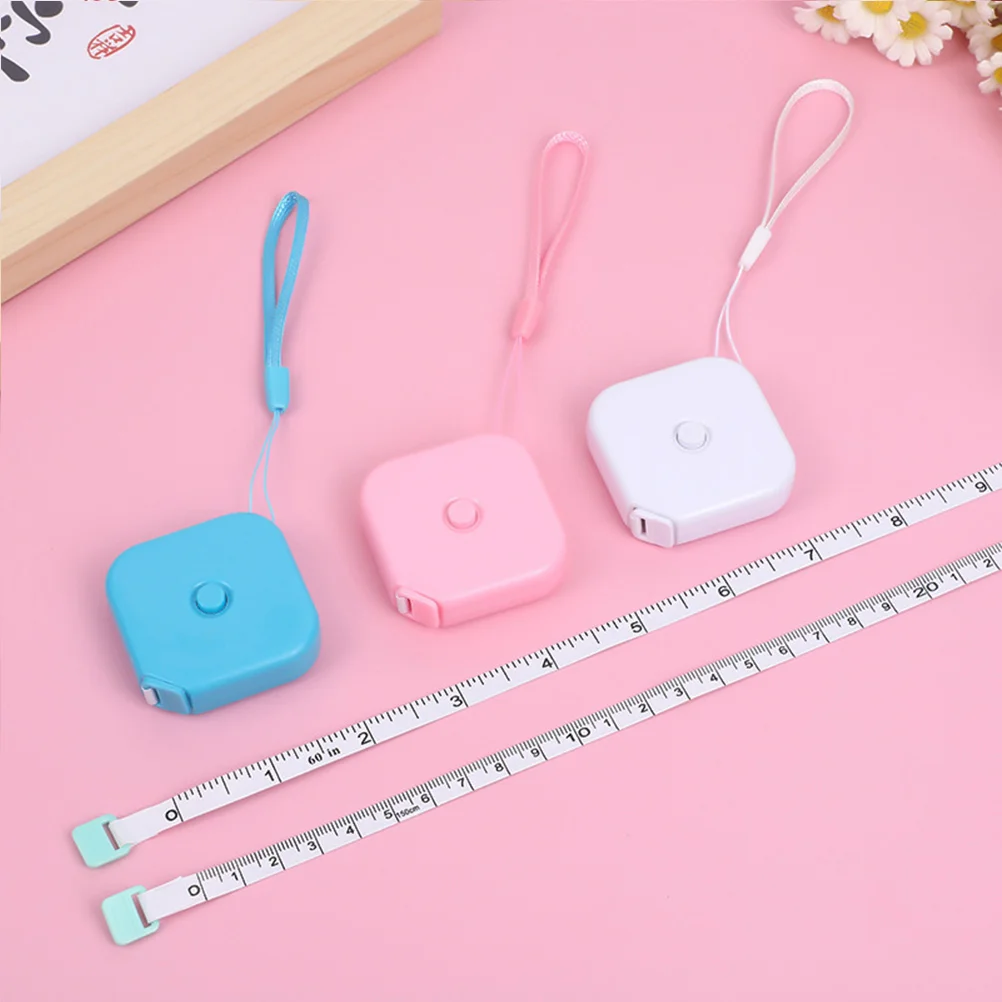 

4 Pcs Mini Portable Tape Measure Small Measuring for Body Measurement Clothing Tailor