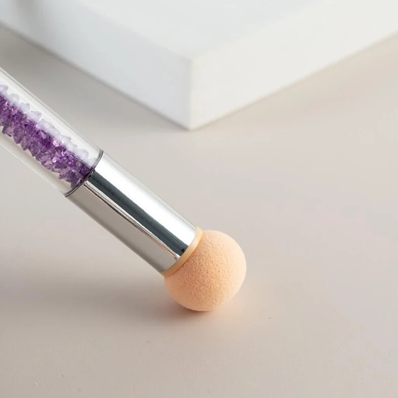 Nail Dyeing Pen Nail Art Double Head Gradient Pen Creative Beauty Painting Tools with 4 Sponge Heads Sponge