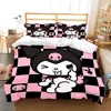 Cute Kuromi Bedding Sets Melody Comforter Bed Cover Duvet Cover Pillow Case 2-3 Pieces Sets Single/Double/Queen/King Size 6