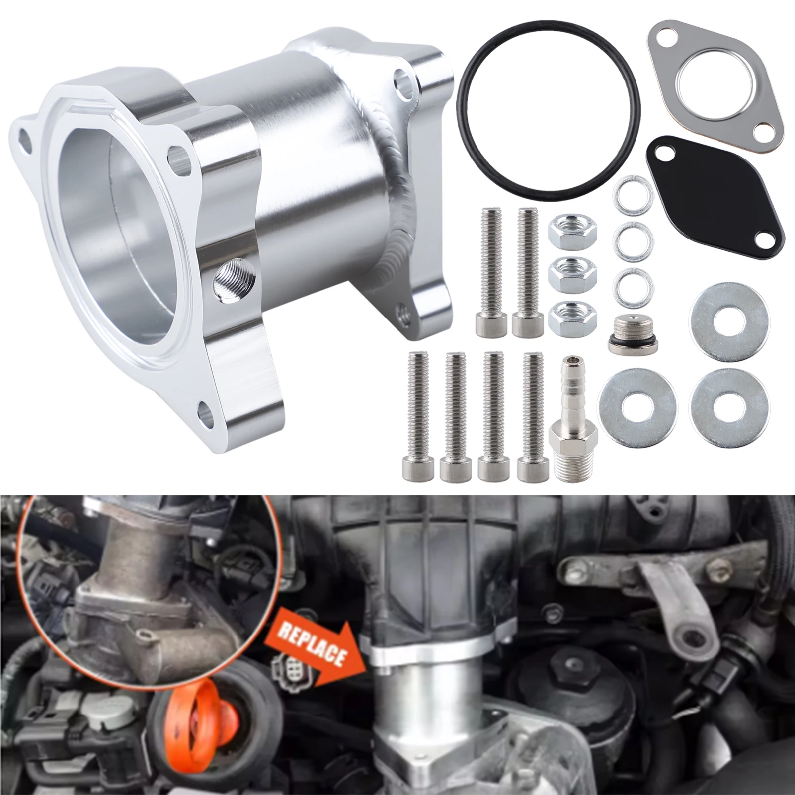 Adaptor Cooler Thermostat Bungs Removal Kit For VW Golf Mk5 2.0Tdi and Skoda 2.0Tdi