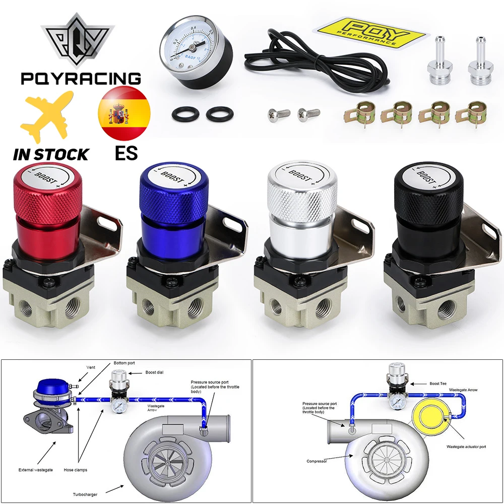 Raccord Turbo Universel En Alliage D'Aluminium - Pour Jauge De Suralimentation Et Tuyau Silicone 4mm