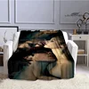 The Vampire Diaries Damon salvatore blanket flannel blanket home travel blanket children warm blanket bed linings birthday gift 2