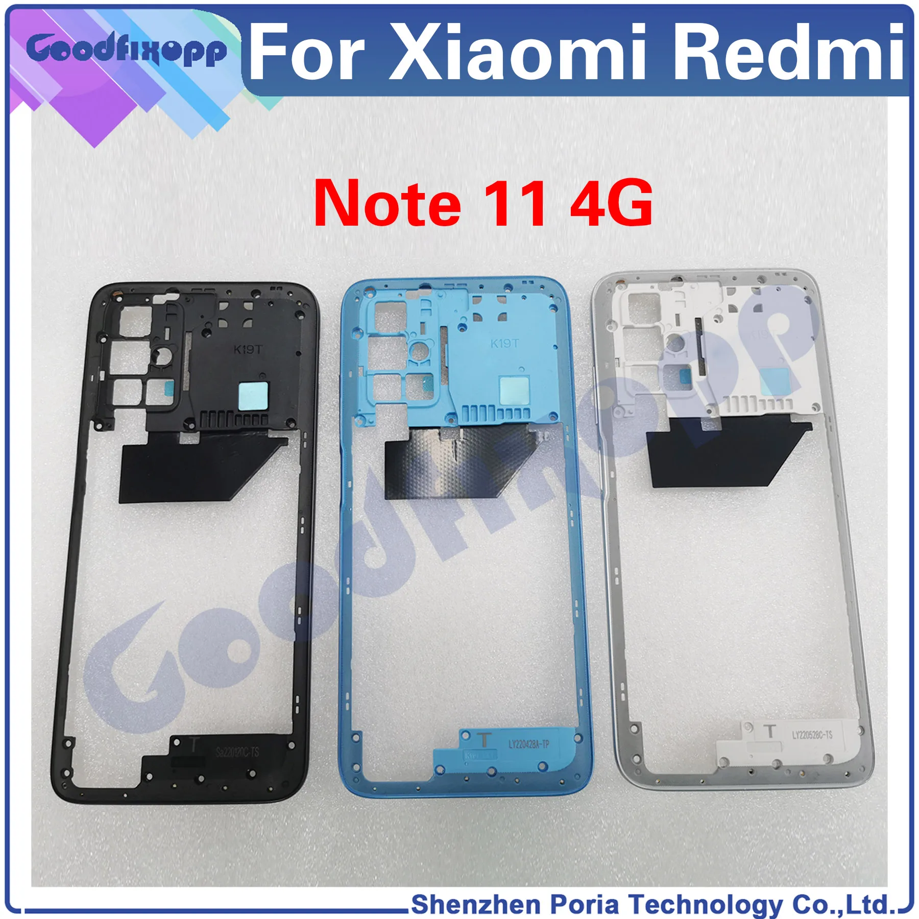 

Для Xiaomi Redmi Note 11 4G средняя рамка Передняя рамка задний корпус средняя пластина крышка Запасные части