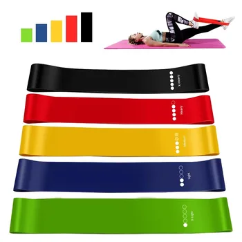 Yoga Sport Exercise Elastic Fitness Bands Ideal For Home 5 Different Levels Resistance Bands Pilates Crossfit Workout Equipment 1
