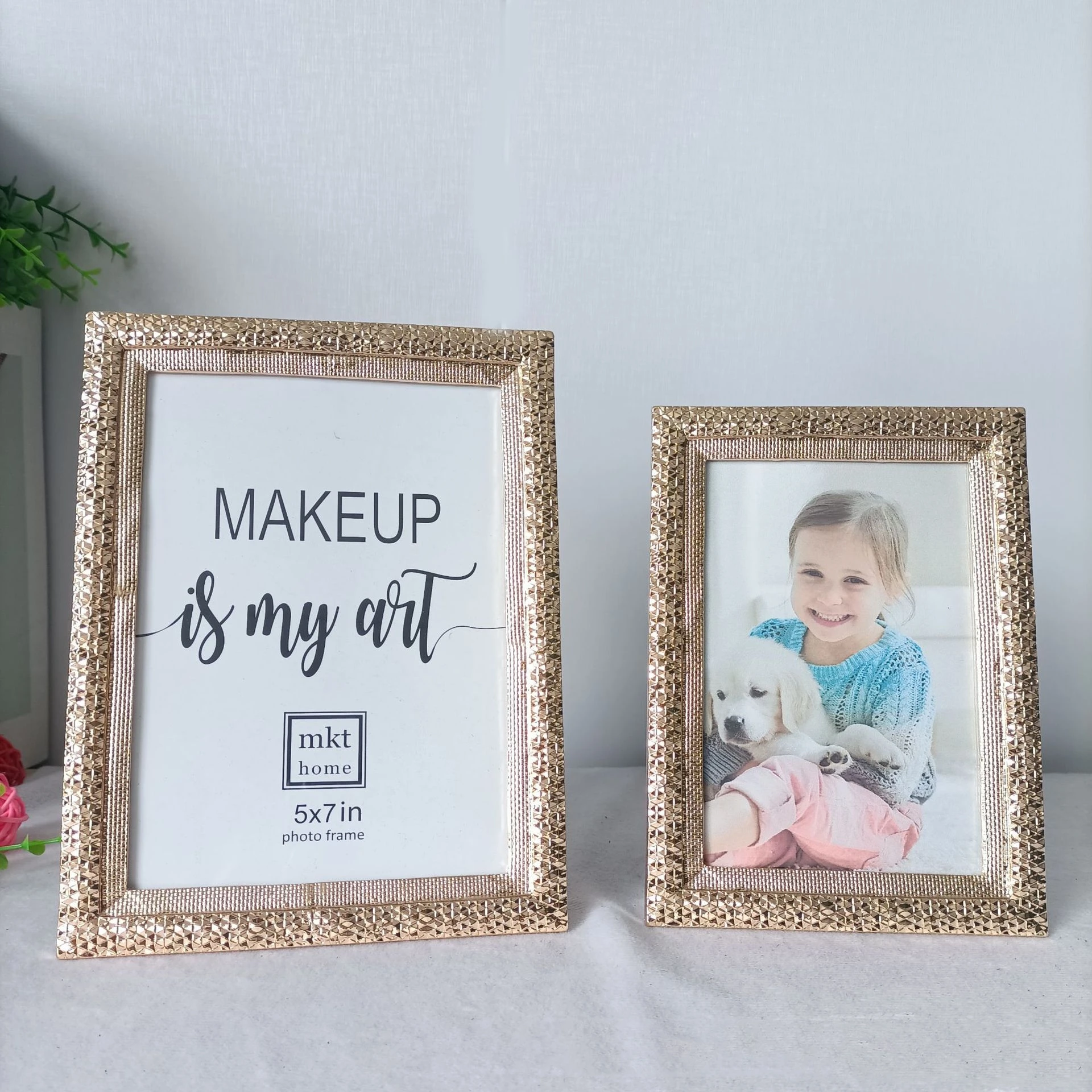 

6/7 дюймов современная простая креативная золотая металлическая рамка для картин настольная веранда винный шкаф украшение свадебный подарок на день рождения