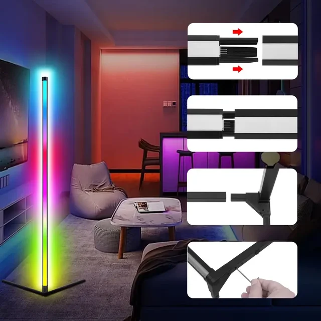 RGB LED Smart Floor Lamp 5