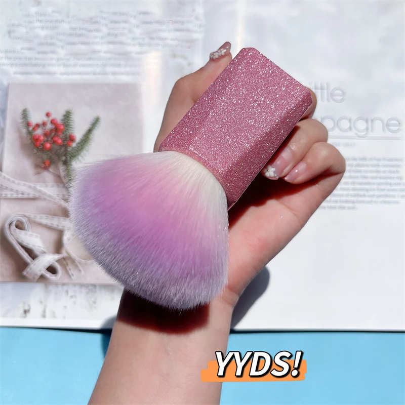 Nail Art Brush Nail Dust Cleaning Brushes Square Handle Acrylic Gel Polish Powder Clean Tool Makeup Brush Manicure Accessories 2