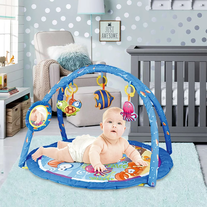 

Baby Play Blanket Fitness Frame Crawling Mat 0-12 Months Newborn Activity Mat Gym Toy Multifunctional Educational Toys Gift