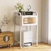 Iron Robot Vacuum Storage Rack with Easy-Clean 3-Layer Organizer  Durable Cleaning Machine Stand Convenient Access with Wheel 1