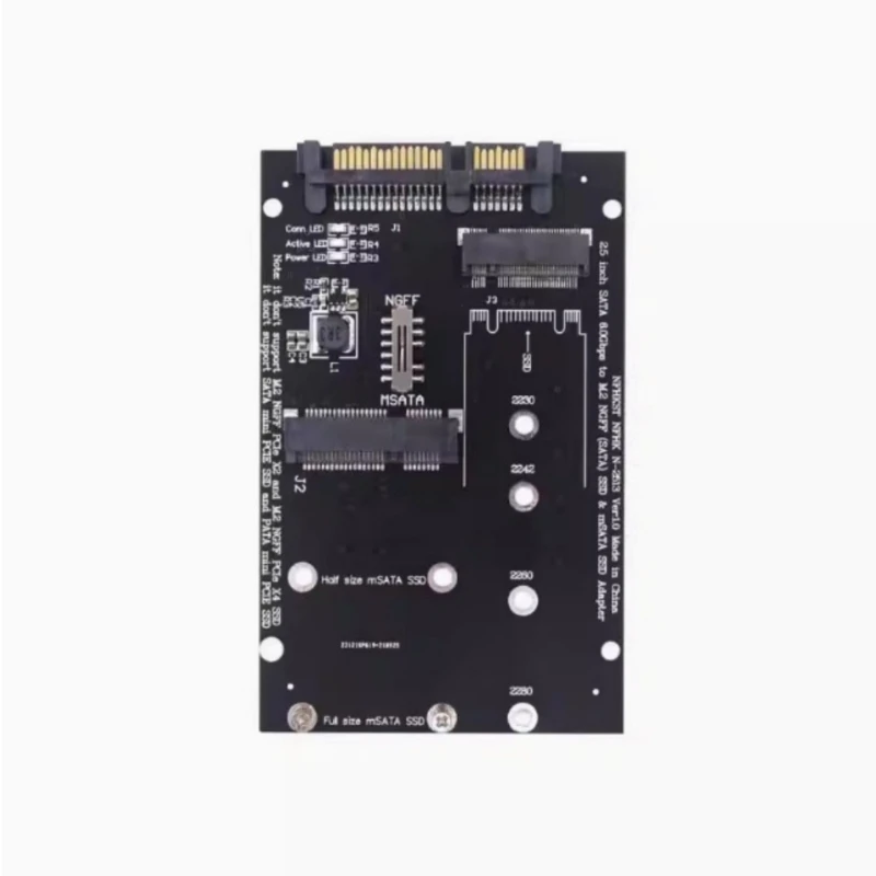 M.2 NGFFs MSATA to SATA3 Conversion Adapter Card for Computer Integration
