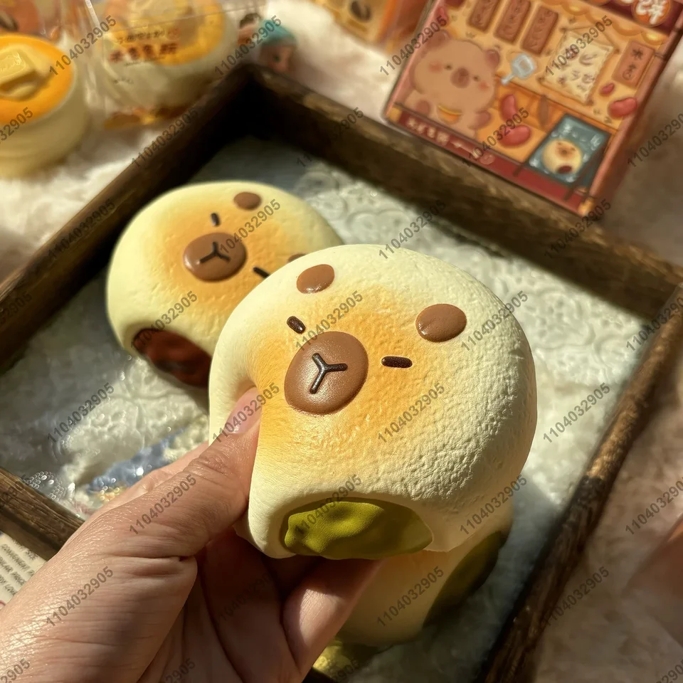 Squishy Capibara Antistress – Peluche Morbido Con Paillettes Per Bambini E Adulti, Giocattolo Sensoriale