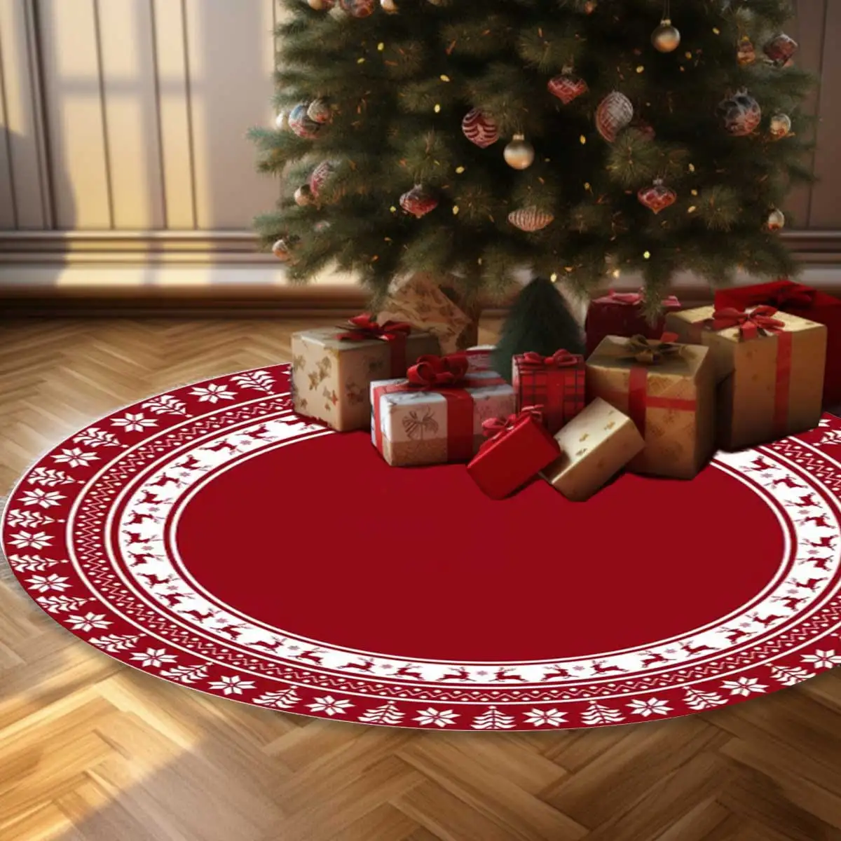 1pc Christmas Tree Skirt 36/48/60 Inches