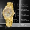 Ladies Watch 6pcs/Set Women's Fashion Heart Necklace Earings Bracelet Rings Jewelry Set Shaped Rhinestone Quartz Watch Set Watch 5