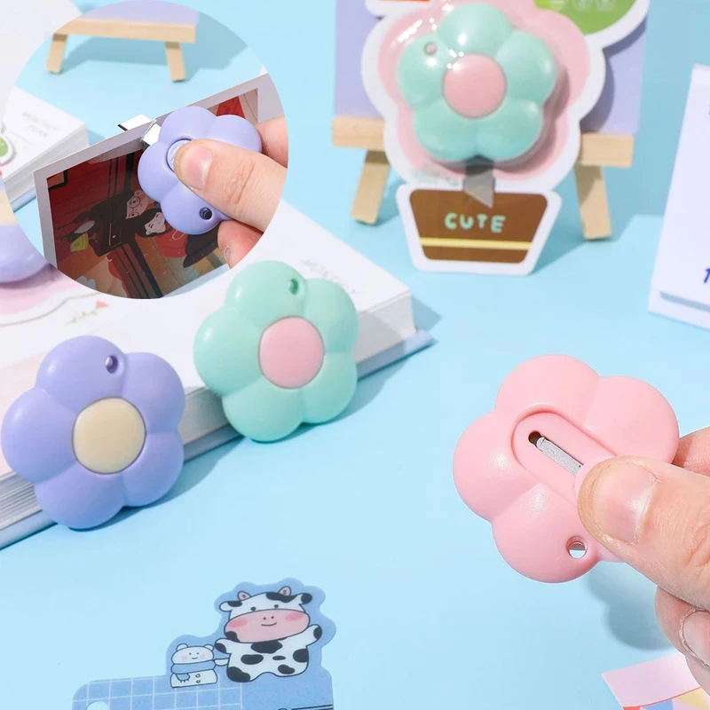 1/2PCS Mini Flower Art Knife Portable And Unwrapping Express Delivery Knife Student Office Paper Cutting Handmade Utility Knife