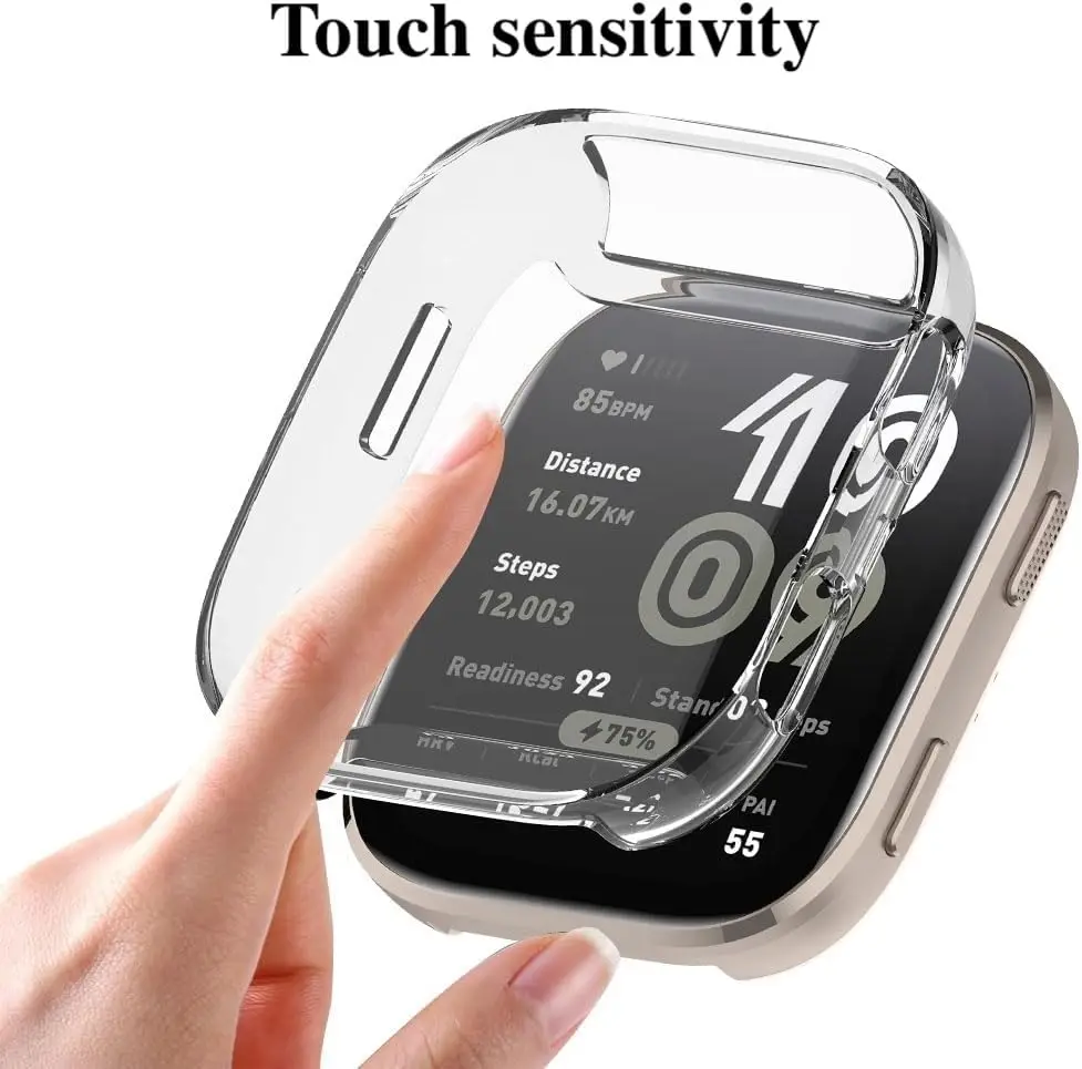 Enhanced Soft TPU Electroplated Transparent Case - Full Screen Protective Cover