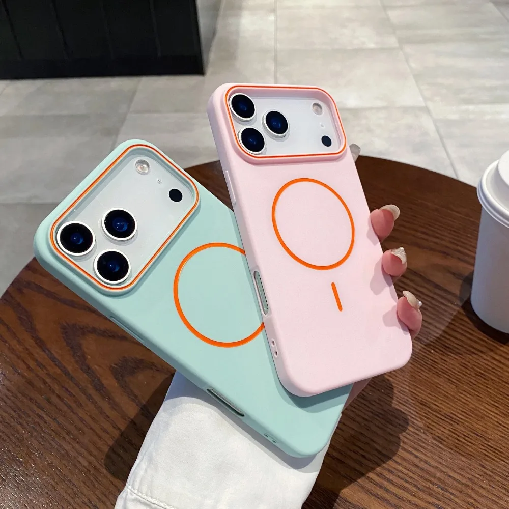 Ultra Thin Matte Magnetic Phone Case with MagSafe Wireless Charging Compatibility