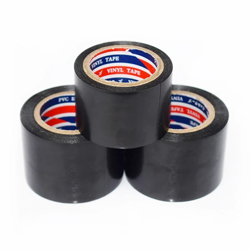 Description Picture 2 of item1 Roll Black Vinyl PVC Electrical Tape Wire Adhesive Insulation Tape Waterproof Self-adhesive Tape Dropshipping TSLM1 Adhesives