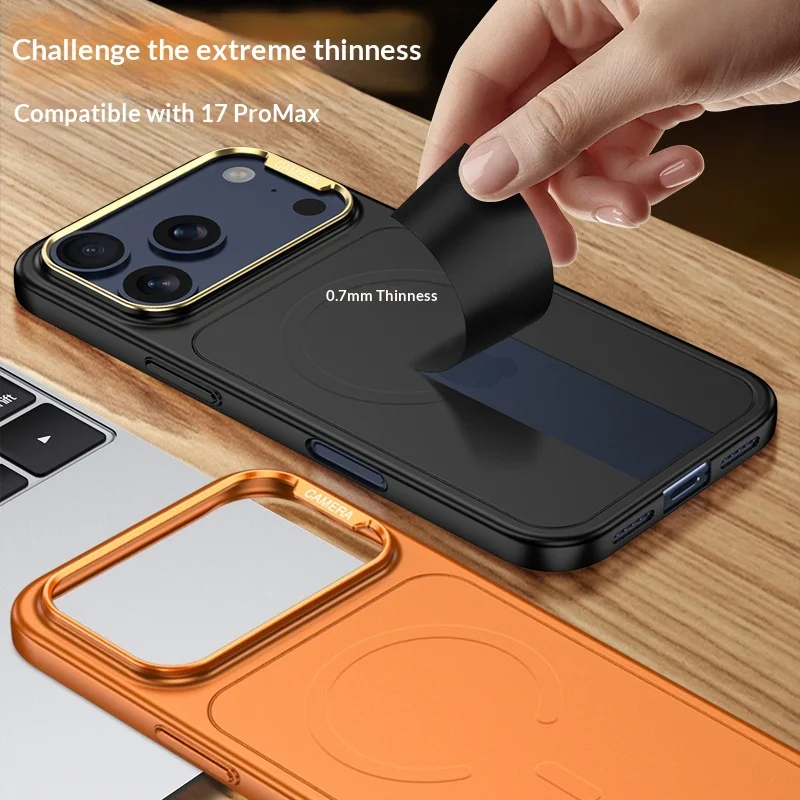 Frosted Slim Matte Magnetic Case with MagSafe Wireless Charging Compatibility - Ultra Thin Design