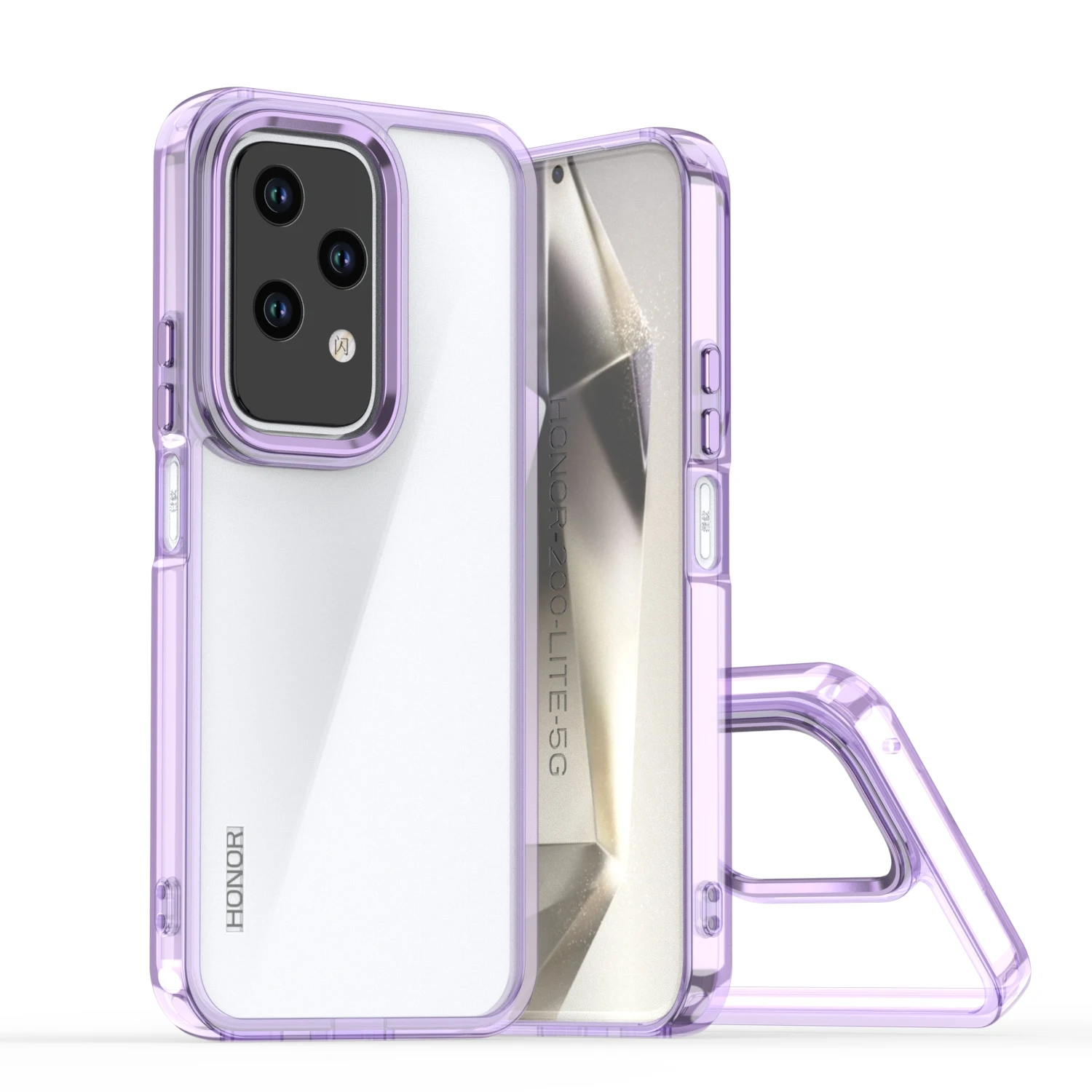 Plating Transparent Shockproof Clear Phone Case, Durable Hard Cover