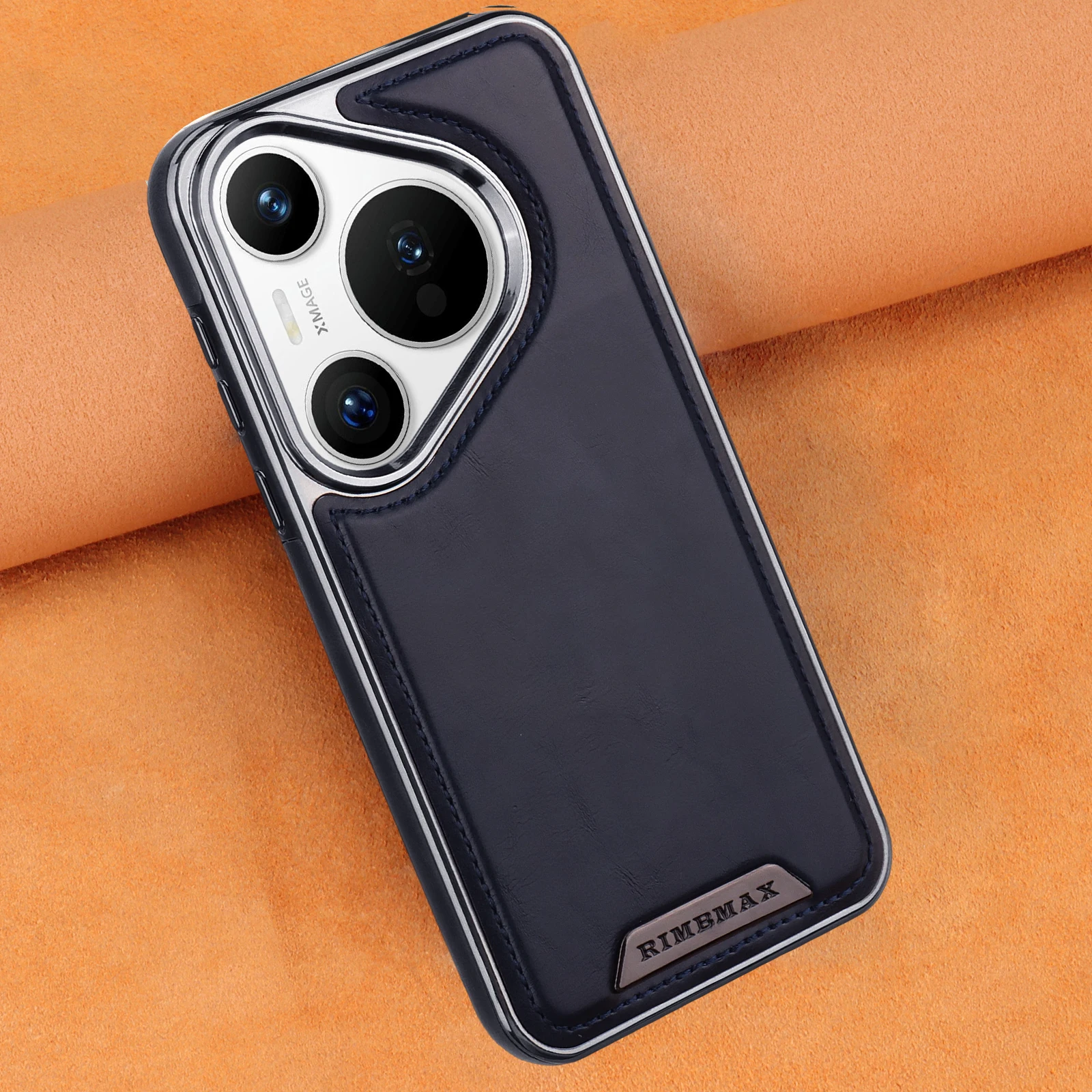 High-End Solid Color Leather Magnetic Mobile Phone Case