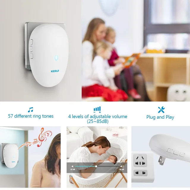 KERUI Driveway Alarm System with Waterproof Motion Sensor Welcome Doorbell Car Garage Security Smart Home For Home Security 5