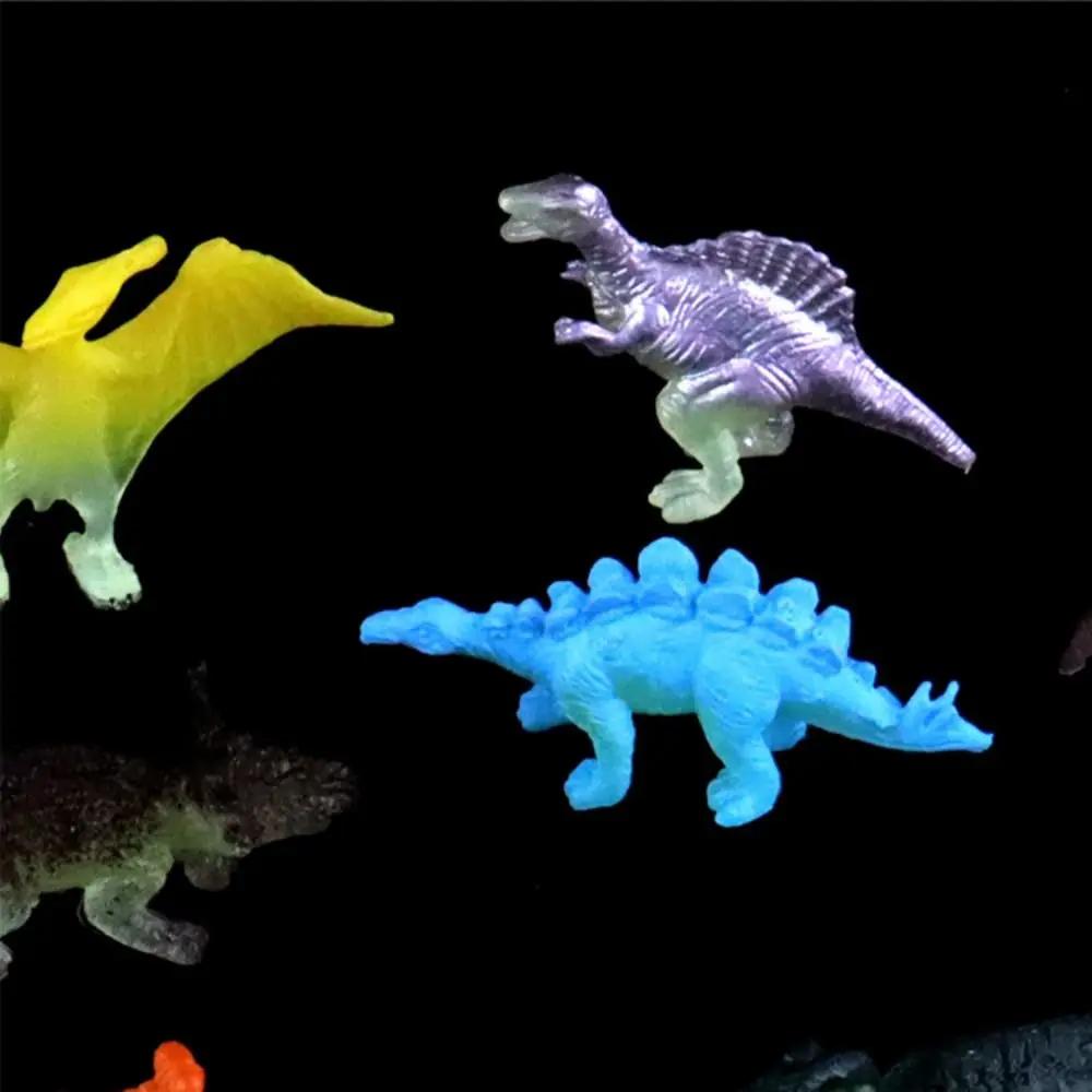 Dinosaur Glow in The Dark Dinosaur Toys Action Figure Ornament Noctilucent Luminous Mini