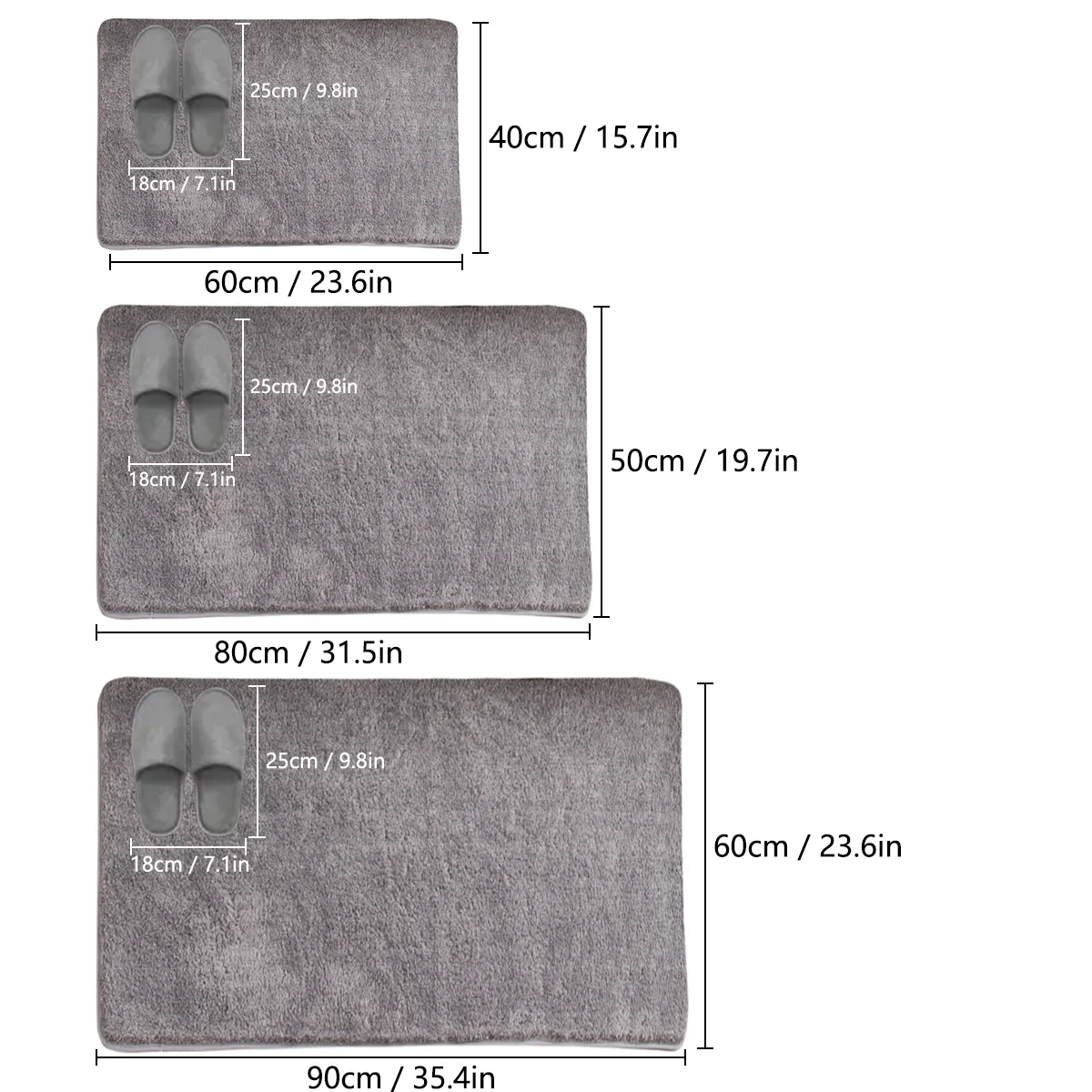Non-slip mat texture
