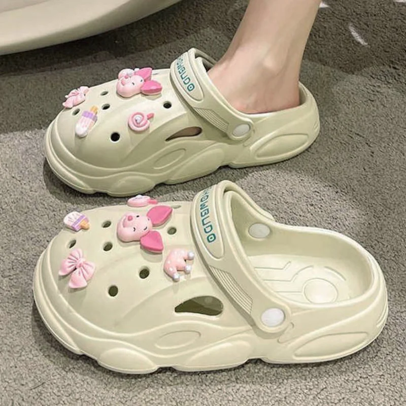 thumbnail image 2 of 2024 nuevos zapatos de jardín antideslizantes de EVA de verano para mujer, sandalias médicas para trabajo en el hospital, zuecos de enfermería clásicos, zapatillas impermeables, 2 of 5