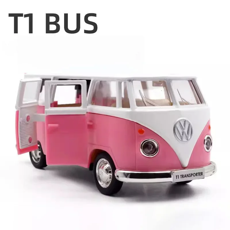 1:36 Volkswagen VW T1 Bus Toy Car Model Alloy Diecast with
