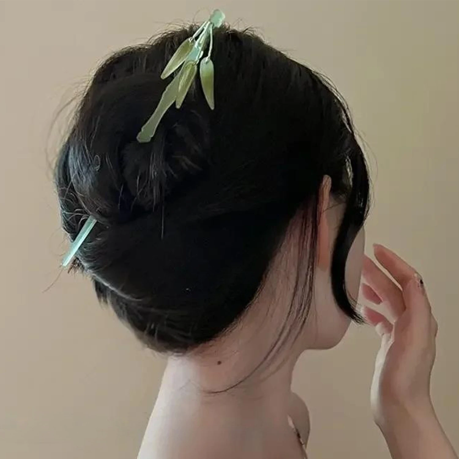 

Chinese Style Hair Sticks Bamboo Shaped Hairpins Girls Hanfu Party Hair Accessories Vintage Hair Bun Forks Chopsticks Jewelry