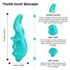 2 Pieces Thumb Saver Massage Tools Deep Tissue Manual Hand Finger Pressure Massager Body Trigger Point Relaxed Relieve Fatigue 5