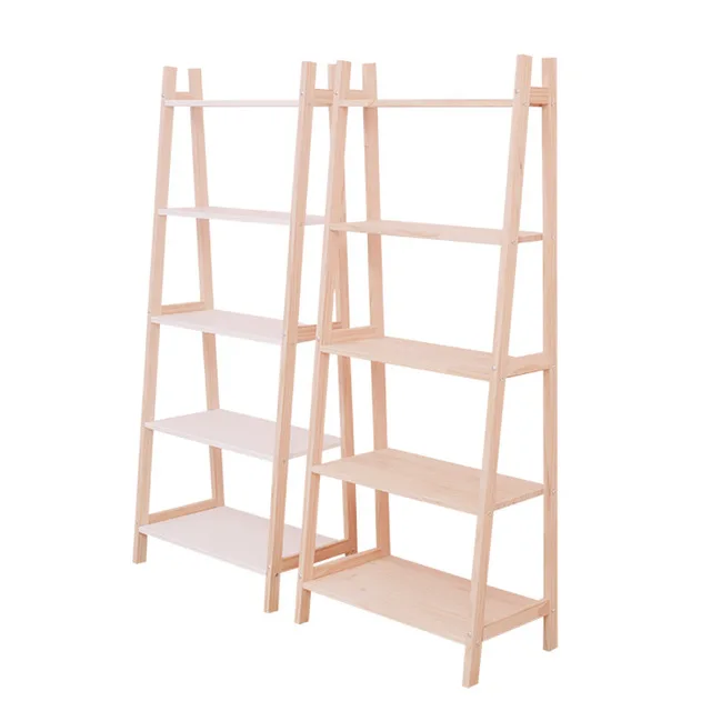 Kids BookshelfNordic children's bookshelf creative storage rack trapezoidal multi-layer simple furniture display rack shelf to S