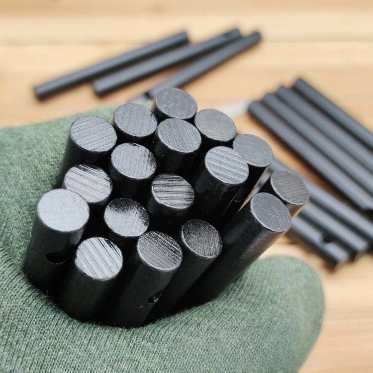 2개입 8 * 80mm 천공 캠핑 플린트 야외 생존 마그네슘 스틱 야외 생존 도구