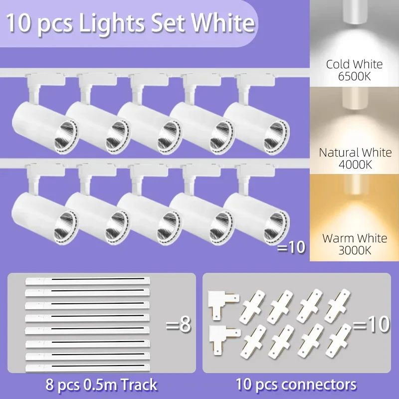 10pcs White Body set