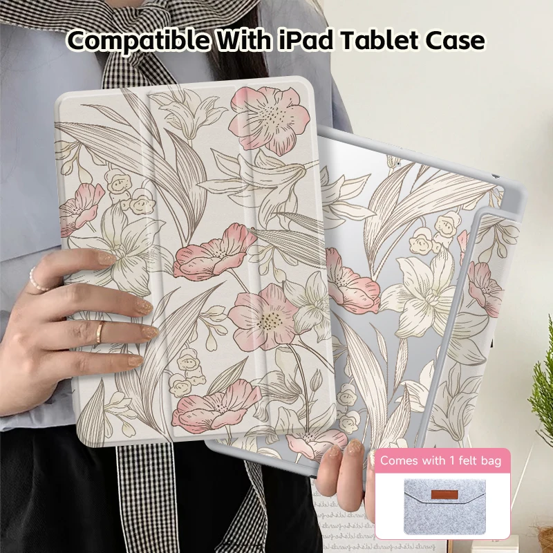 Transparent Acrylic iPad Cover with Double-Sided Printing and Optional Accessories Set