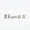 Adjustable Steel Wire Rope Buckle Telescopic Double Hole Thread Locker, Tightens DIY Lamp Hanging Code Accessories 0.8-4mm 10Pcs 6