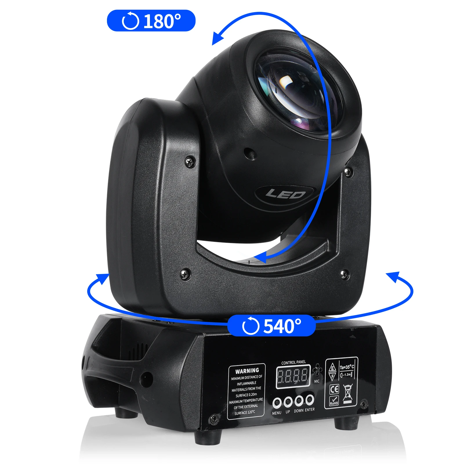 Stage Light 100w Steel Gun High Brightness Powerful Moving Head Beam Disco Party Club Bar Dj Show Effect Equipment Led Rgbw Bar
