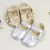 Meckior Exquisite Baby Girl Princess Shoes Gold Bow Newborn Durable Comfortable Outdoor Toddler Ballet Slippers Kids Girls Shoes 1