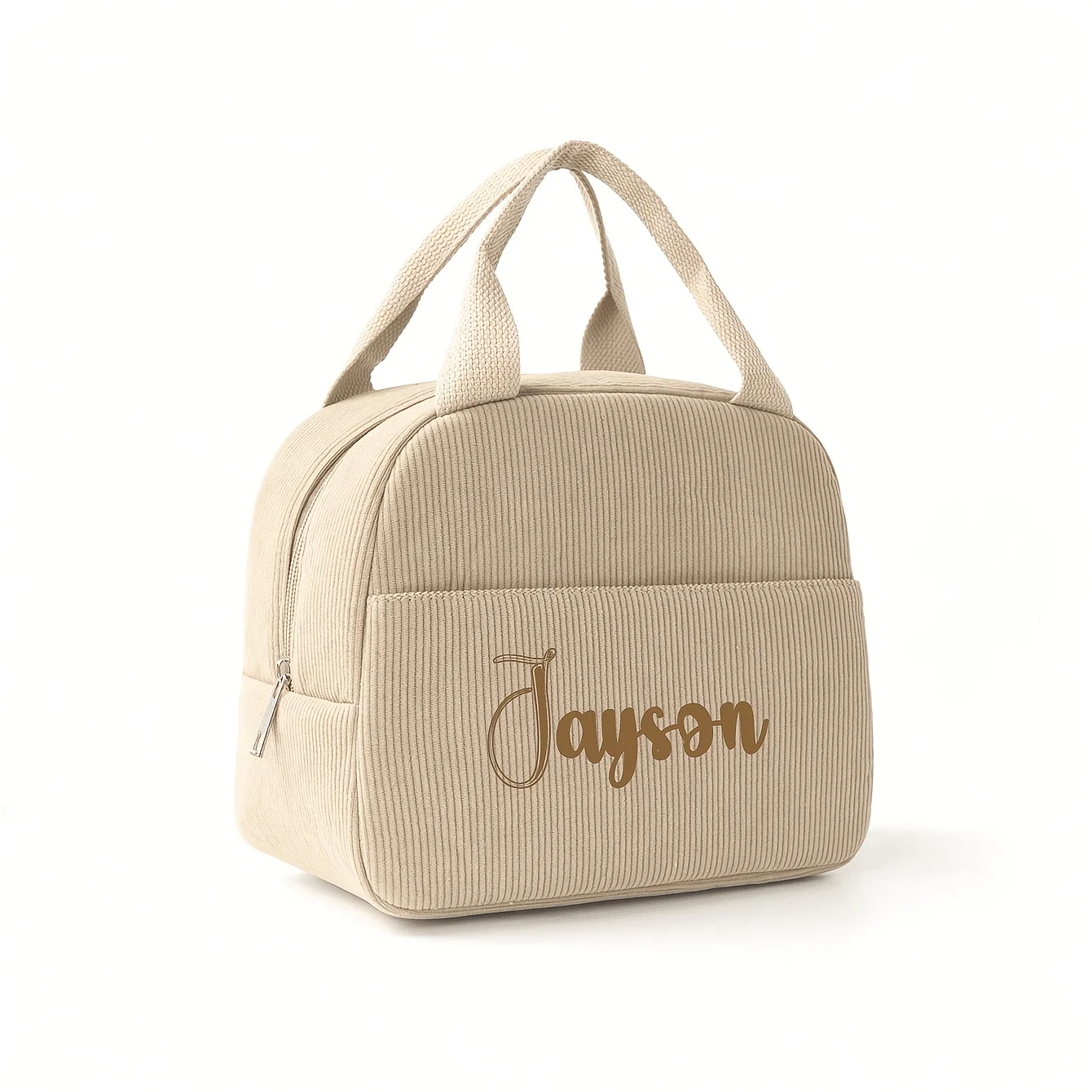 Borsa per il pranzo ricamata personalizzata: isolamento termico, cuciture con nome personalizzato, portatile per ragazzi e ragazze, ideale per la scuola/esterno