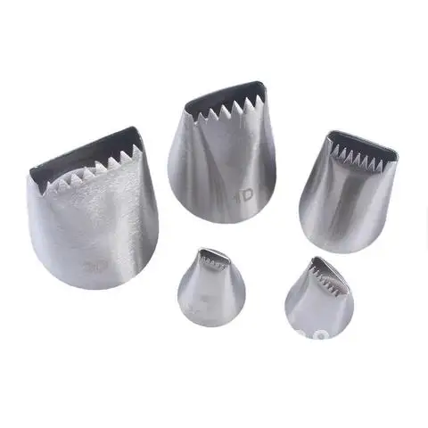 

Cake Cream Cupcake 5Pcs/set Stainless Steel Icing Piping Nozzle Basket Weave Pastry Tips for Sugar Craft Decorating Tools