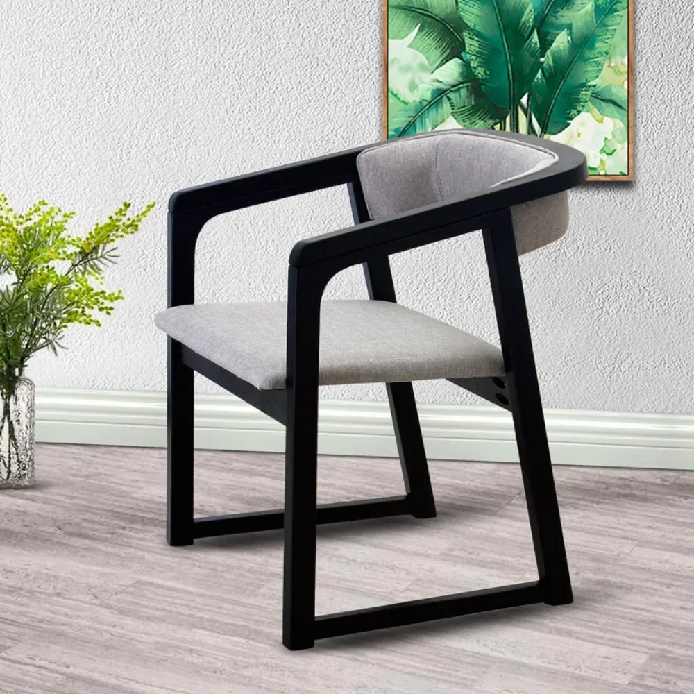 

Solid Wood Dining Chairs Nordic Lounge Designer Minimalist Dining Chairs Sitting Room Armrest Silla Comedor Indoor Furniture